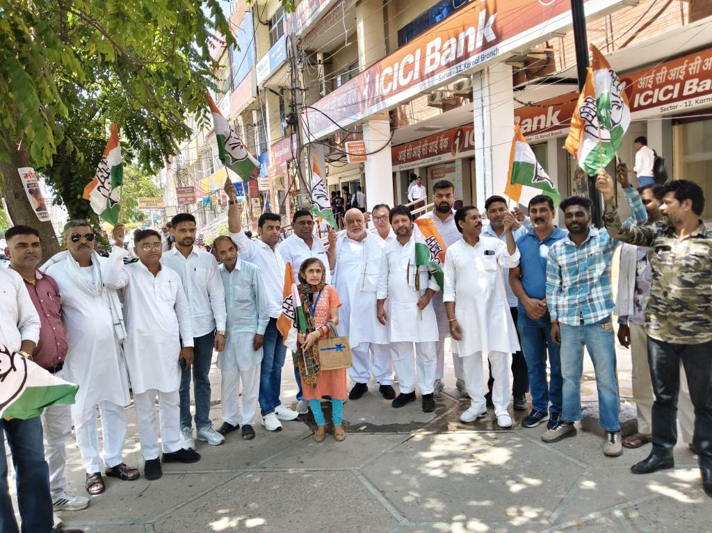 युवाओं के टूटे सपनों पर कांग्रेस का गुस्सा करनाल में विशाल प्रदर्शन 